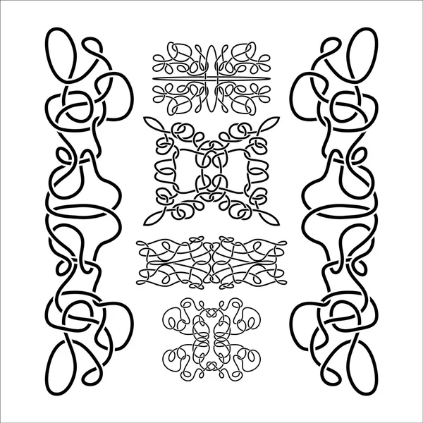 Traditioneller Vektor keltischen Ornamentsatz — Stockvektor
