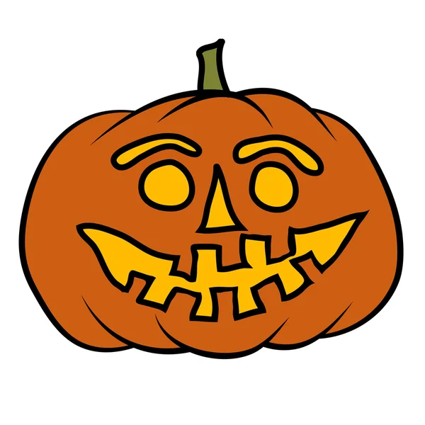 Kézzel rajzolt jack-o-lantern — Stock Vector