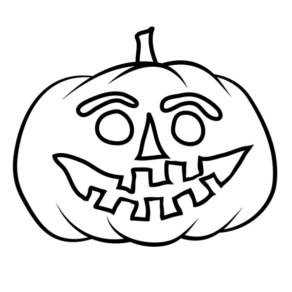 Kézzel rajzolt jack-o-lantern — Stock Vector