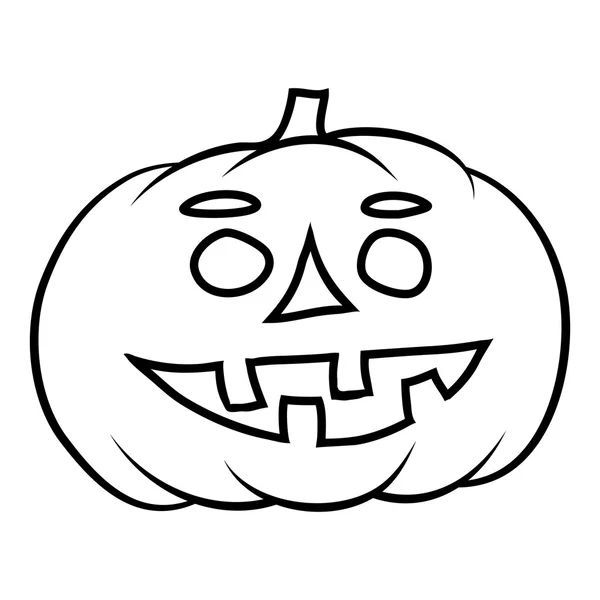 Jack-o-linterna dibujada a mano — Vector de stock