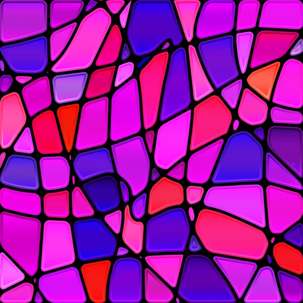 Abstract vector stained-glass mosaic background — Stock Vector