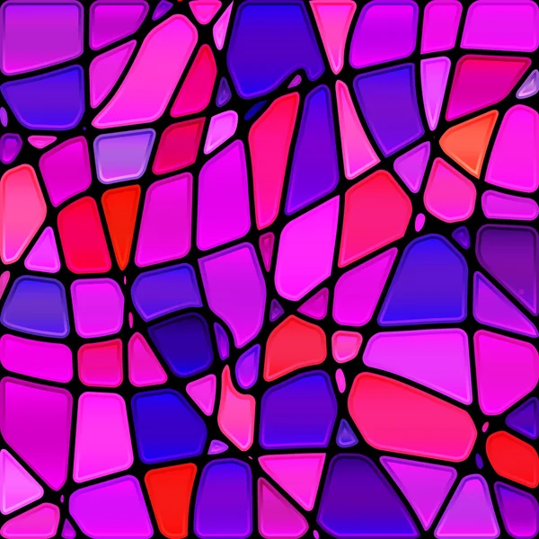 Abstracte vector glas-in-lood mozaïek achtergrond — Stockvector