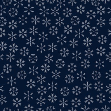 vektör kar taneleri seamless modeli