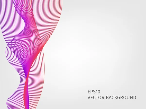 Abstract vector waved line background — Stock Vector