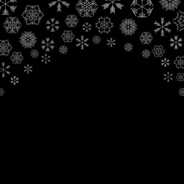 Vector snowflakes background — Stock Vector