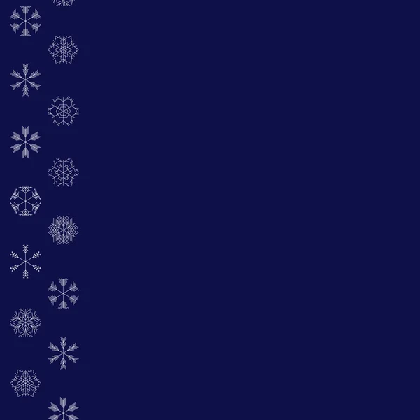 Vektor Schneeflocken Hintergrund — Stockvektor