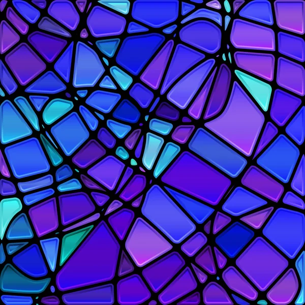 Abstracte vector glas-in-lood mozaïek achtergrond — Stockvector