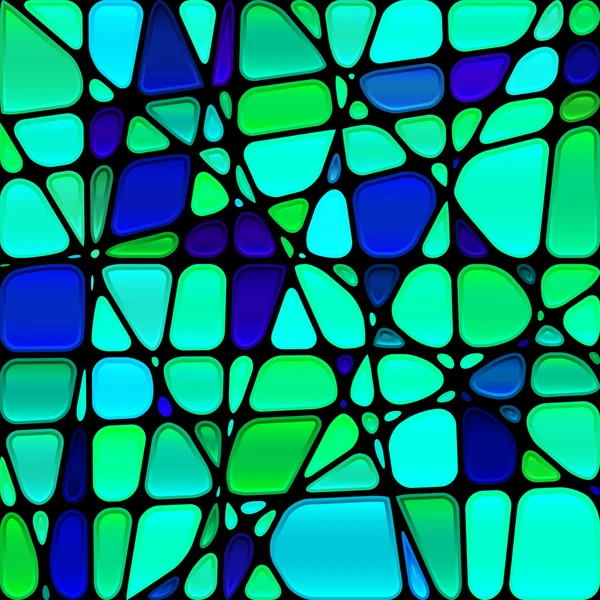 Abstracte vector glas-in-lood mozaïek achtergrond — Stockvector