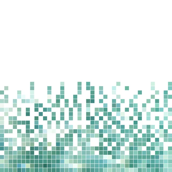 Abstract vector square pixel mosaic background — Stock Vector