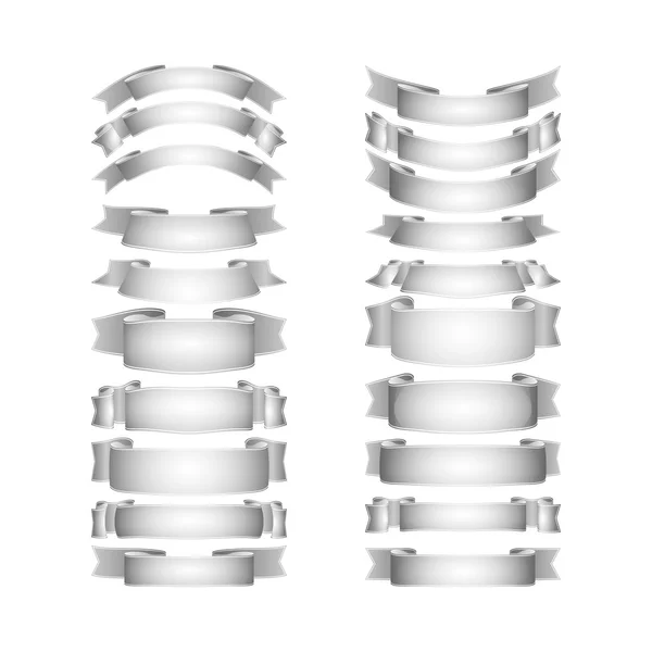 Conjunto cintas vectoriales — Archivo Imágenes Vectoriales