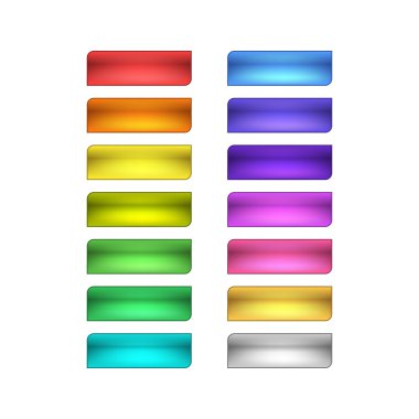 vektör web düğme kümesi