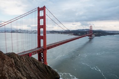 Golden Gate Bridge and San Francisco clipart