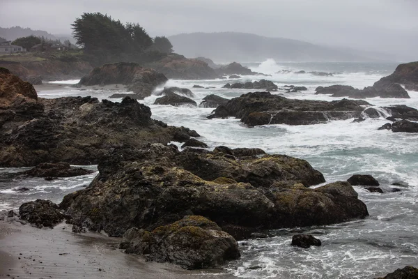 Côte nord de la Californie et temps orageux — Photo