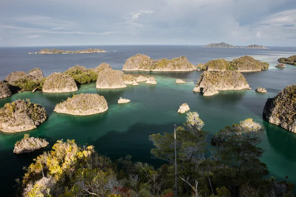 Isole remote di calcare a Raja Ampat — Foto Stock