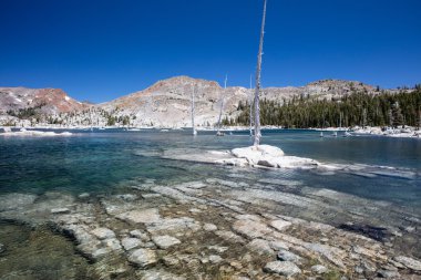 Scenic Mountain Lake in California clipart