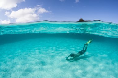 Tropikal Lagoon snorkeler