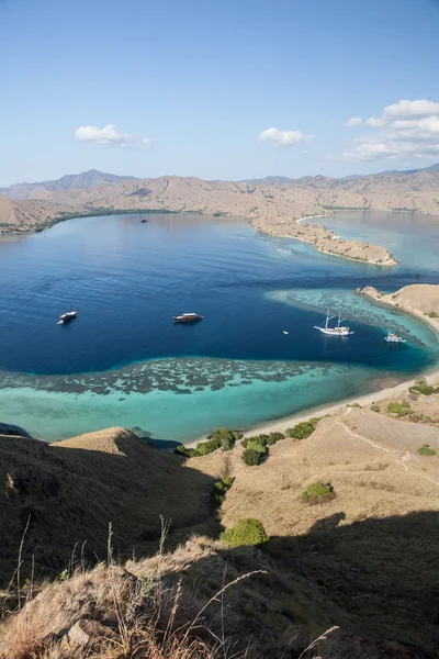 Výhled na národní Park Komodo, Indonésie — Stock fotografie