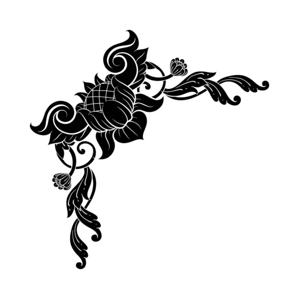 Dekorativní Ručně Kreslený Klasický Vinobraní Ornament Nastavit Retro Ručně Kreslené — Stockový vektor