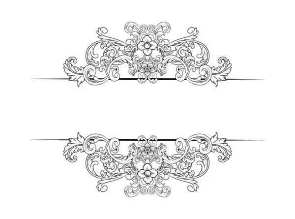 装飾的な手は 古典的なヴィンテージの装飾テキストセパレーターを描きました レトロな手描きのテキスト分割勝利古いフレームを設定します テキストラインヴィンテージ境界線スクリブル境界線要素の分割ドードルベクトルイラスト — ストックベクタ