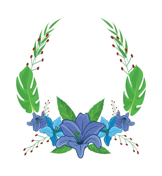 Красиві Векторні Квіткові Композиції Набір Графіки Елегантними Квітковими Листям Барвистій — стоковий вектор