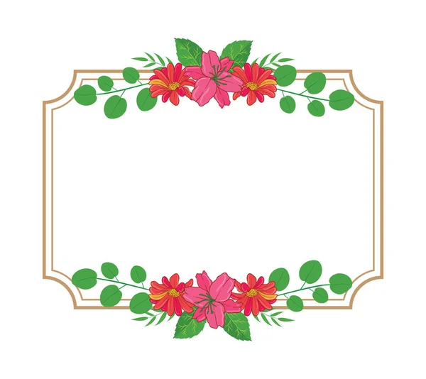 Schöne Vector Floral Foliage Arrangements Set Graphiken Mit Eleganten Blumen — Stockvektor