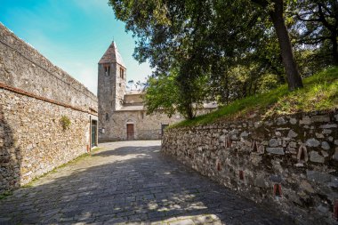Sestri Levante, Liguria İtalya Avrupa eski kilise San Nicolo dell'isola