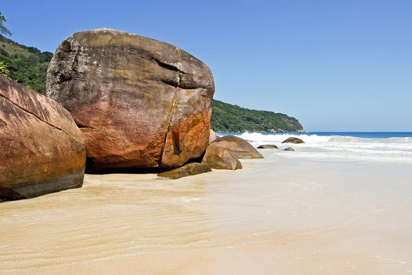 Ilha Grande: Beach Praia Lopes mendes, Rio de Janeiro state, Brazil — Stock Photo, Image