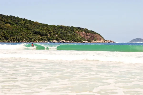 Ilha Grande: Beach Praia Lopes mendes, Rio de Janeiro state, Brazil — Stock Photo, Image