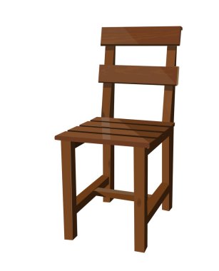 Eski tarz tahta sandalye. Tahta sandalye. Klasik sandalye