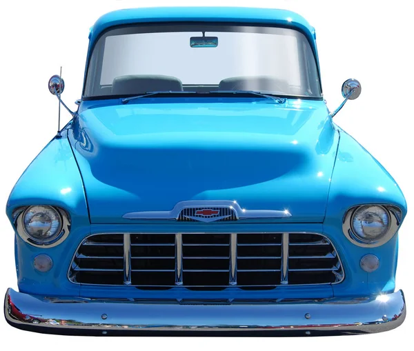 Front View 1955 Chevy Pickup Truck Hood Grill — Stock Photo, Image