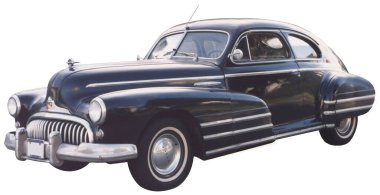 1947 Buick Roadmaster C76 model bomba güdümlü kaput süsü savaş sonrası prestijinin doruğundaydı..