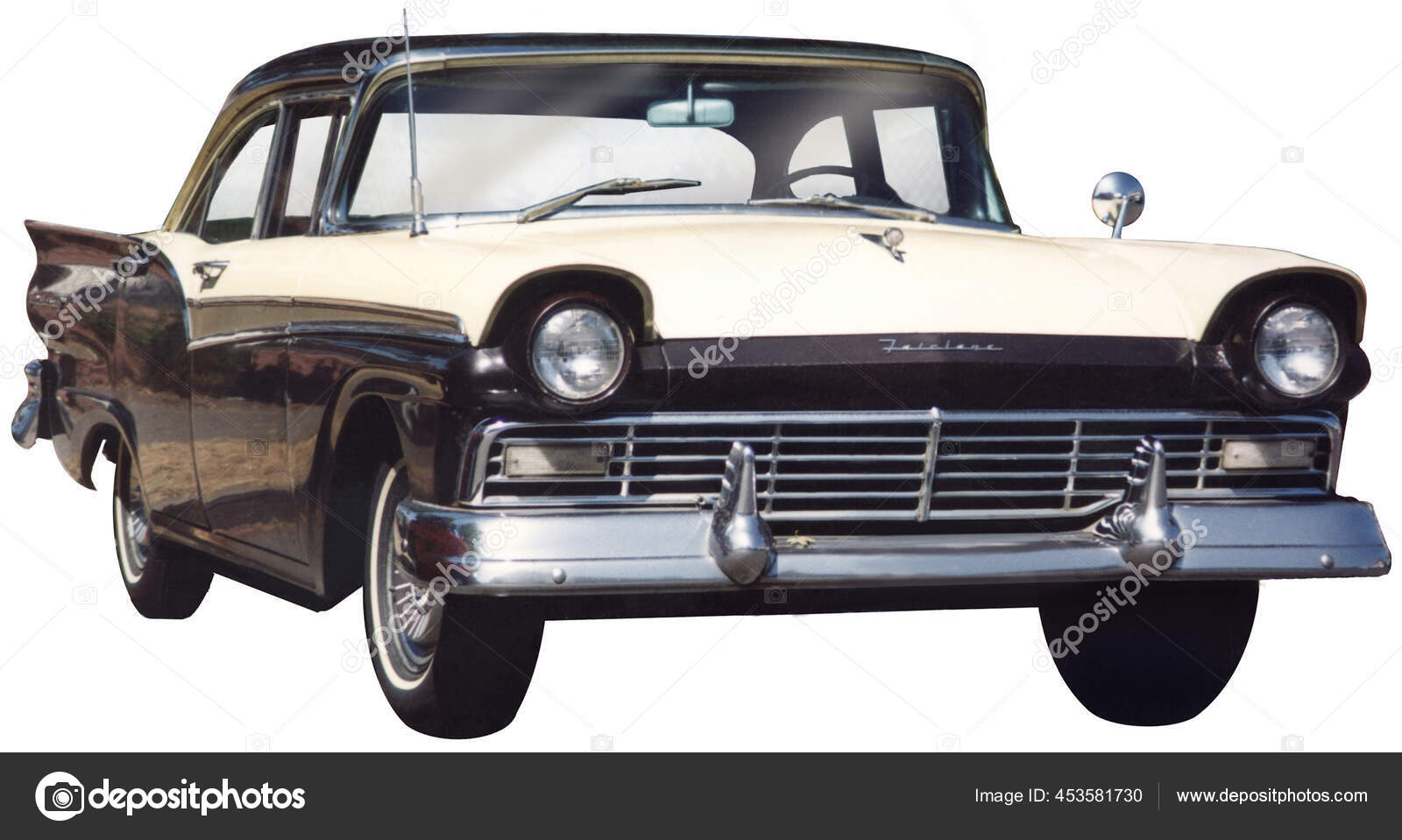1957 Set 5 Ford Fairlane Texas Car Front Rear End Steering Wheel Love Photos Black White Photographs