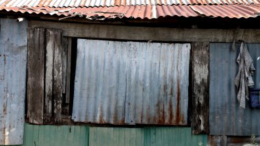 Hasarlı oluklu Metal yüzey arka plan