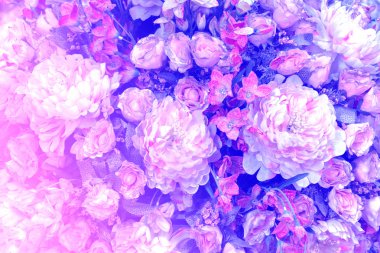 arka plan için güzel kumaşlar suni çiçekler