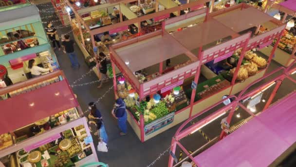 Bangkok Thailand February 2021 Street Food Vendors Central Plaza Rama — Stock Video