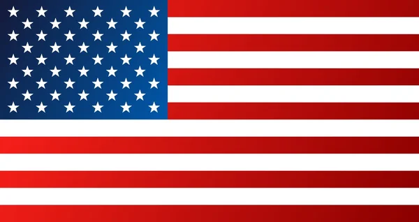 アメリカ、アメリカの国旗 — ストックベクタ