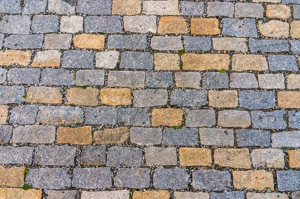 Cobblestone pavement on street in Prague — Stock Photo, Image