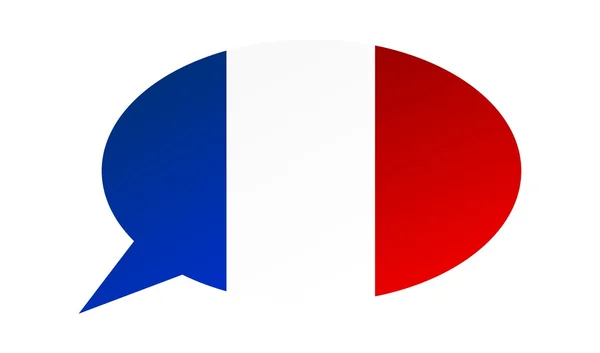 프랑스의 대화 거품 — 스톡 벡터