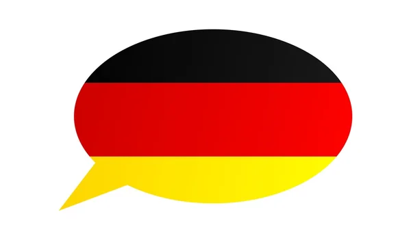 Bulle de conversation de l'Allemagne — Image vectorielle