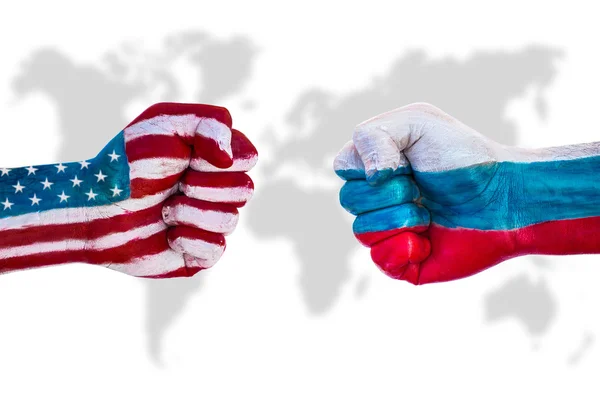 USA contro Russia — Foto Stock