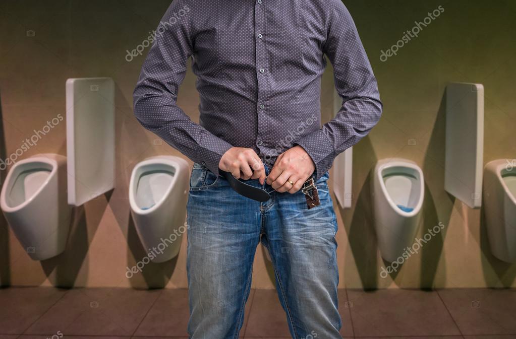 Man Peeing Jeans