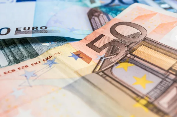 Euro banknotes — Stock Photo, Image