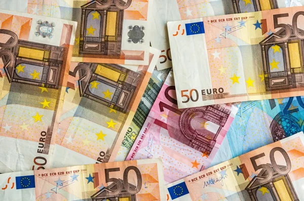 Euro banknotes — Stock Photo, Image