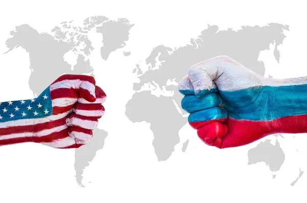 USA versus Russia — Stock Photo, Image