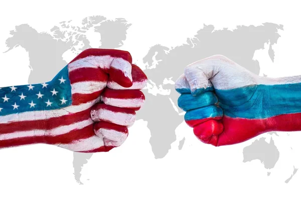 USA gegen Russland — Stockfoto