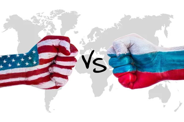 USA contro Russia — Foto Stock