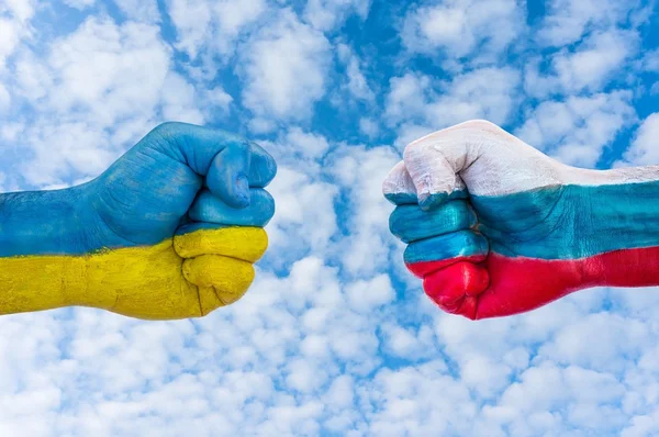 Ukraine gegen Russland — Stockfoto
