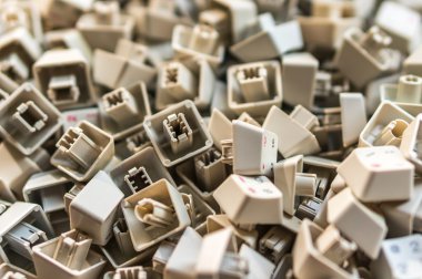 düğmeleri yığını