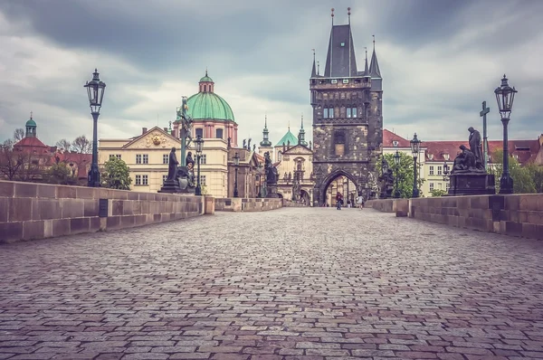 Charle's Bridge in Prague, Czech Republic — Stock Photo, Image