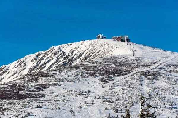 The highest mountain in the Czech Republic - Snezka — Stock Photo, Image